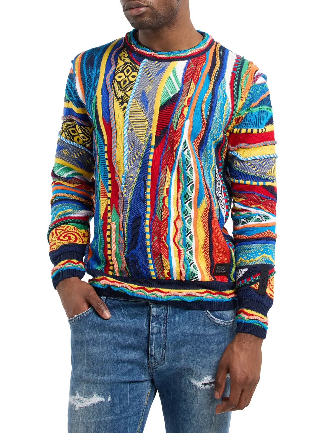 Soft Impact Strickpullover — am Model getragen